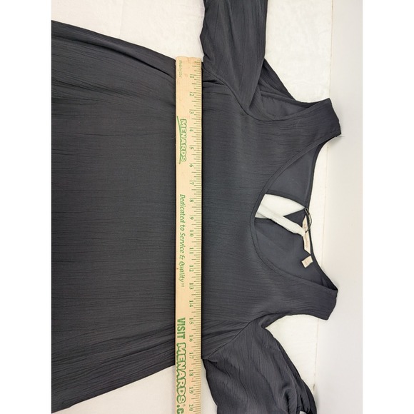 Soft Surroundings Destin Dress Size Small Gauzy Cold Shoulder Vacation Cruise - Picture 5 of 9